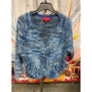 Jennifer Lopez Blue Sweater with Twist Front New Size LG New Tags